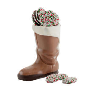 Christmas Boot with Non-Pareils (FRAGILE shipping at your risk)